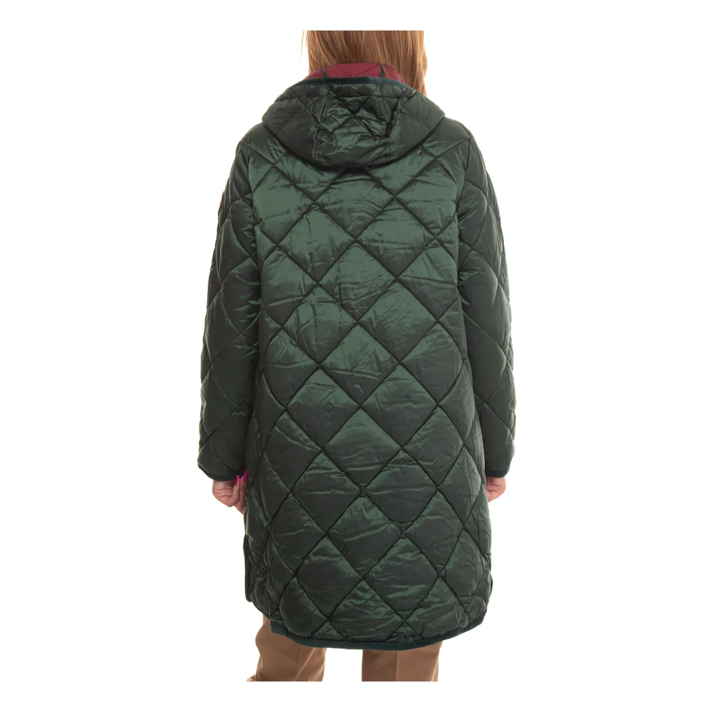 Husky Original Quilted Hooded Cassie Coat Green Dames