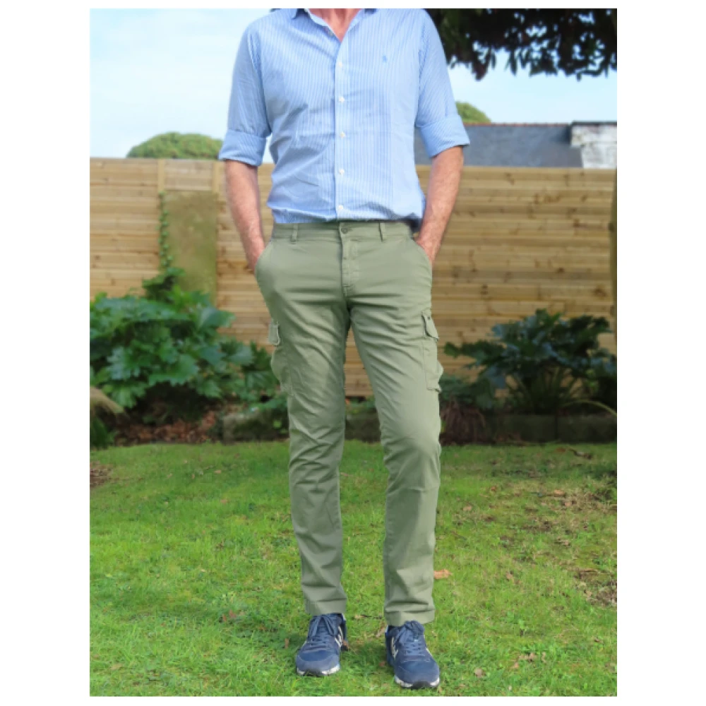 Mason's Extra Slim Cargo Broek Green Heren