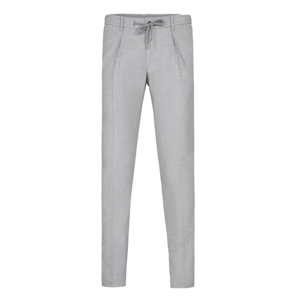 Profuomo Grijze Katoen Flanel Sportcord Slim Fit Gray Heren