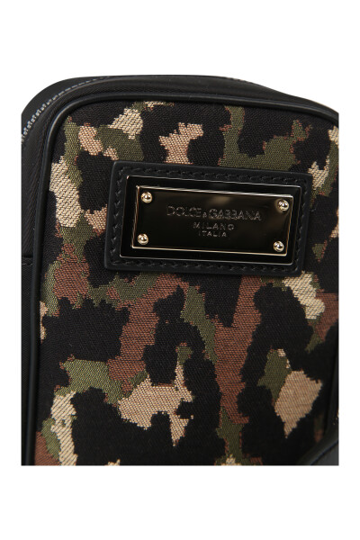 Camouflage Jacquard Crossbody Bag