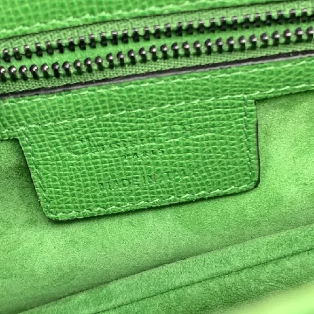 Dior Vintage Pre-owned Leather dior-bags Green Dames