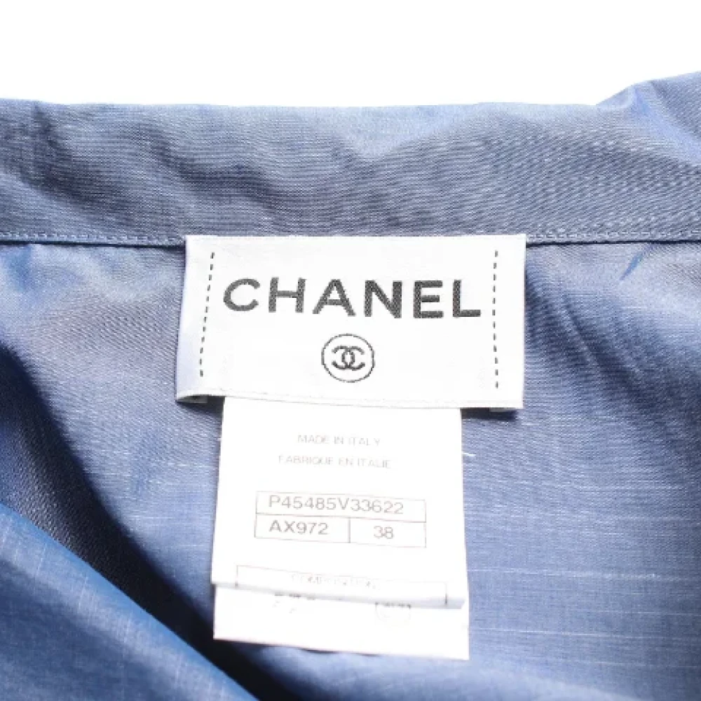 Chanel Vintage Pre-owned Cotton dresses Blue Dames