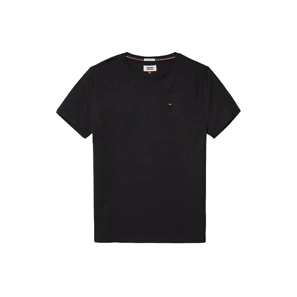Tommy Hilfiger Men's Black T-Shirts, M, Core Stretch Slim T-Shirt