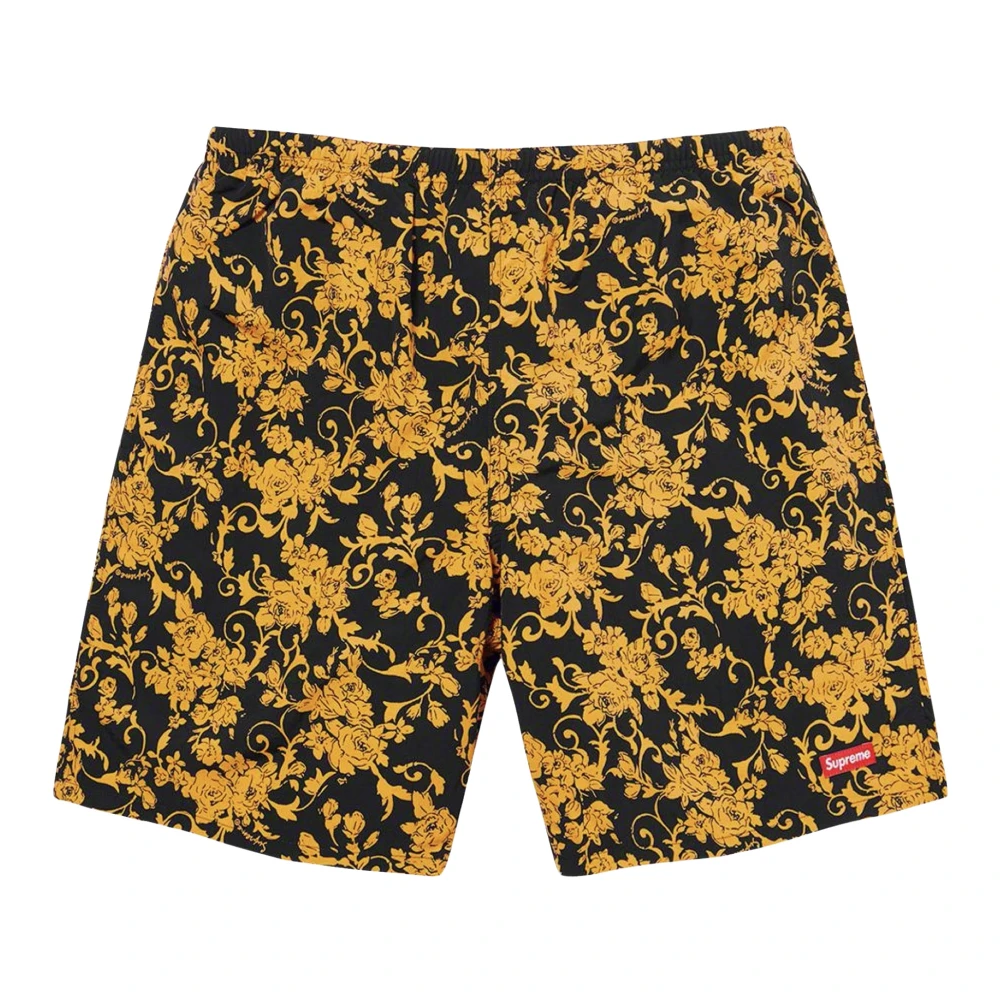 Supreme Zwarte Bloemen Zwembroek Limited Edition Multicolor Heren