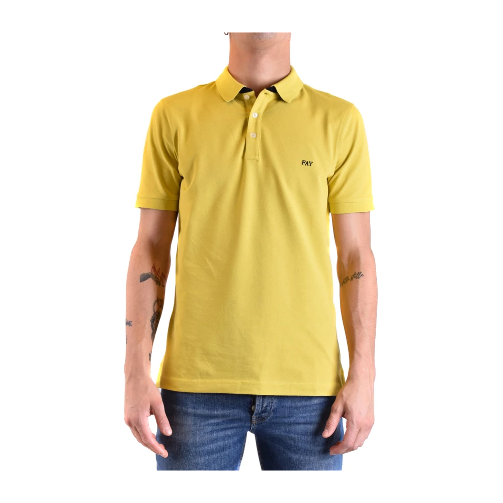 Fay - Tops > Polo Shirts - Yellow - Fay - Modalova