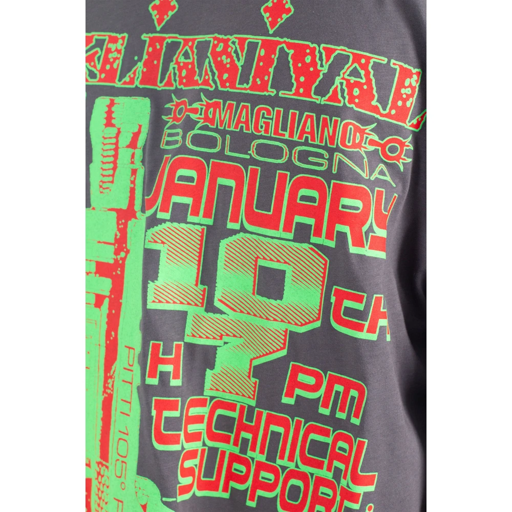 Magliano Twisted Long Sleeve Tee Gray Heren