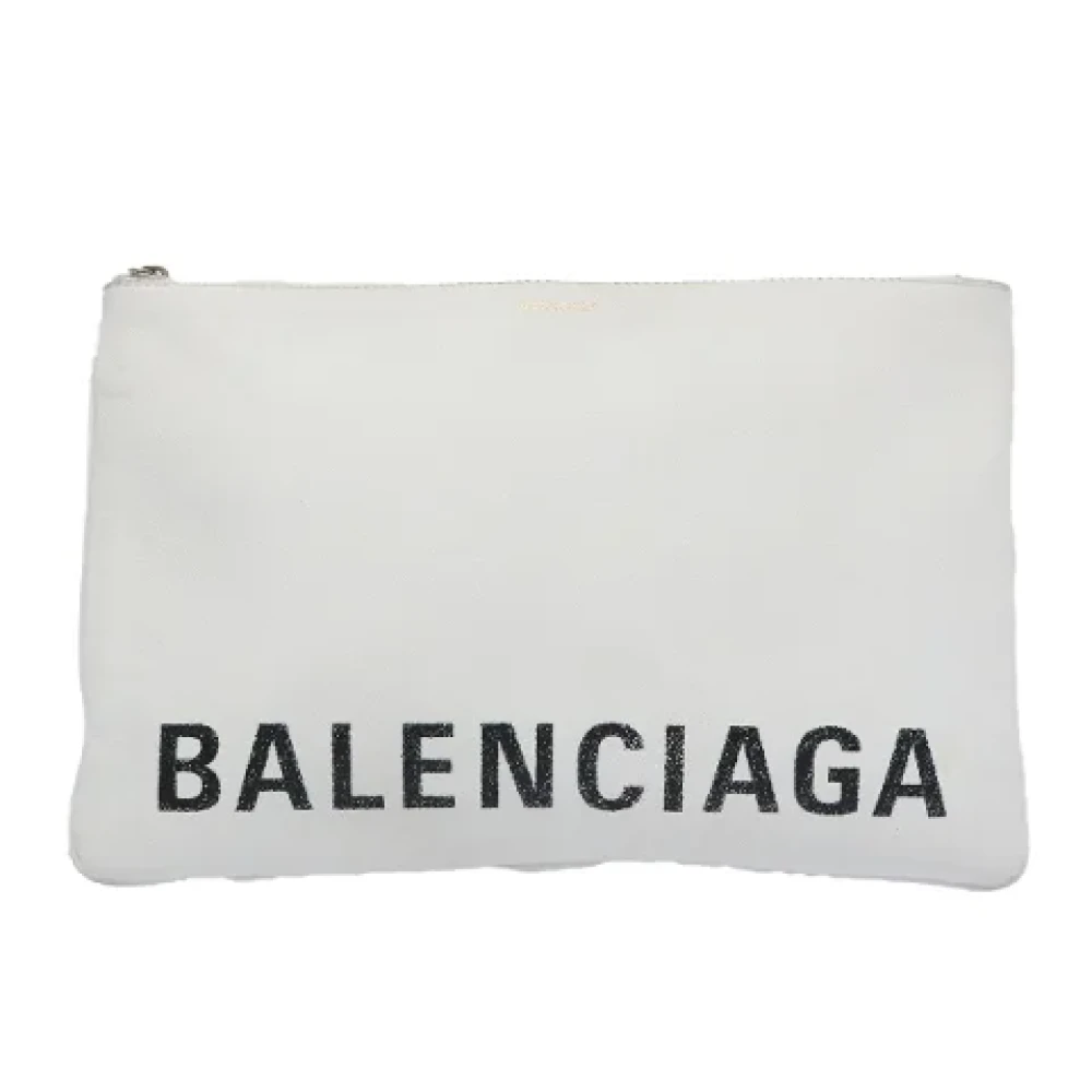Balenciaga Vintage Pre-owned Leather clutches White Dames