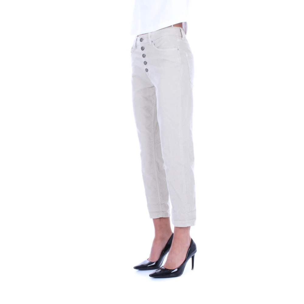 Dondup Grijze Broek met Zijlogo Gray Dames