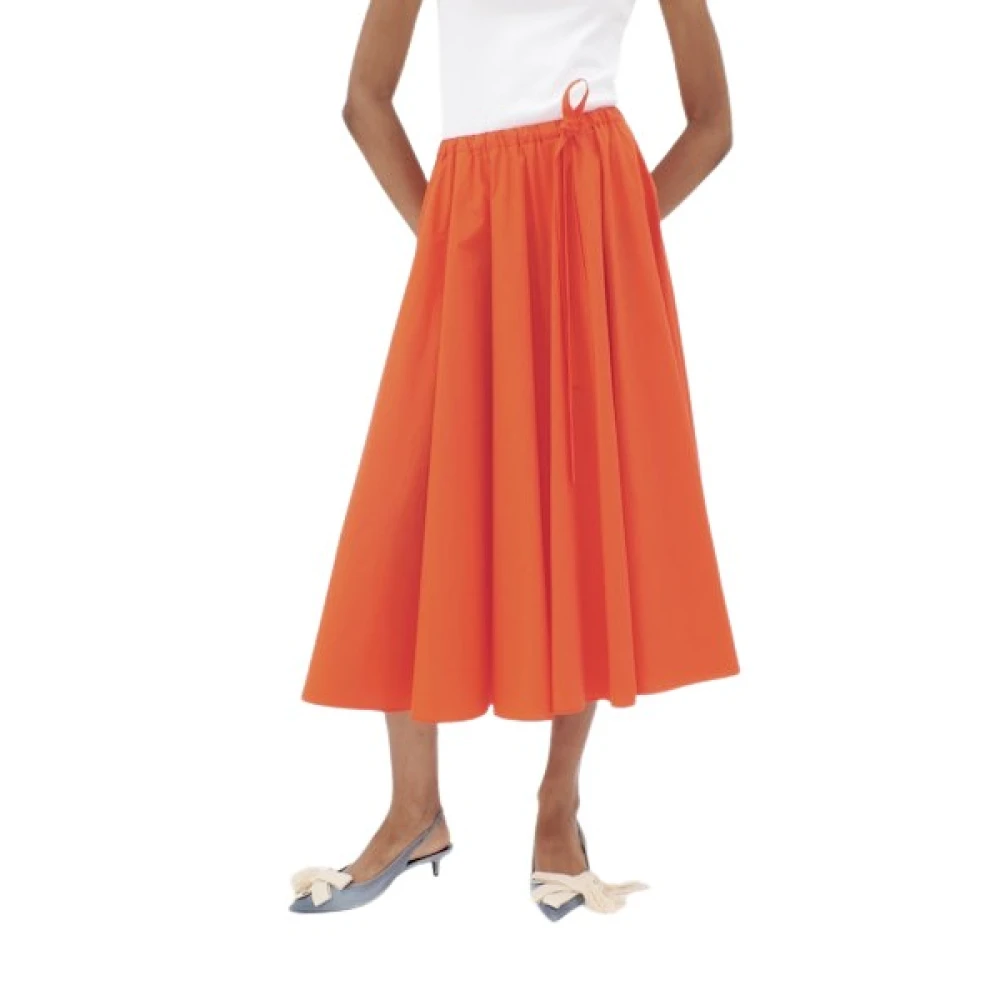 Odeeh Midi Skirts Orange Dames