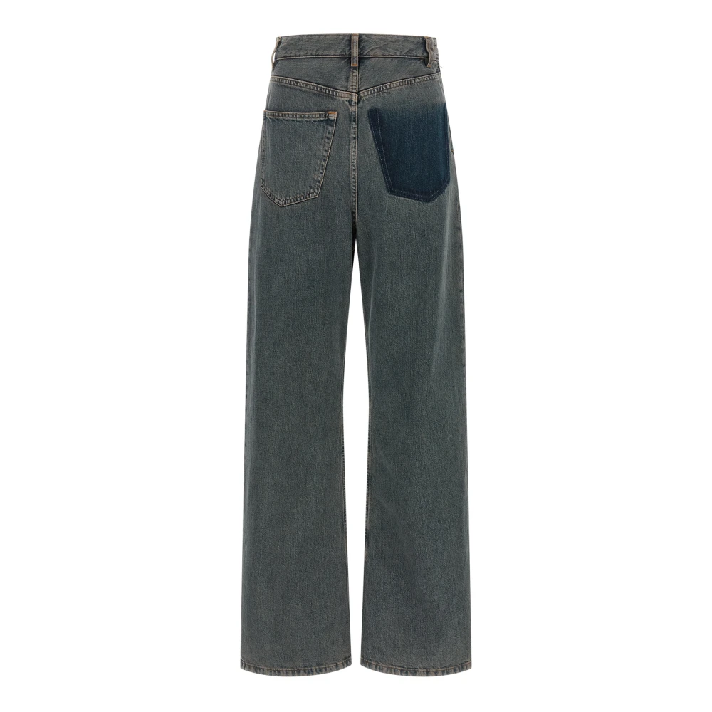 Mm6 Maison Margiela Back-To-Back Jeans - Female - Straight Fit Jeans - Gray - W27 - Jeans