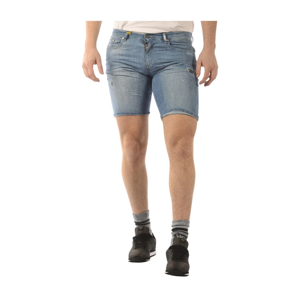 Daniele Alessandrini Men's Blue Short - Denim Shorts - W32 - Shorts
