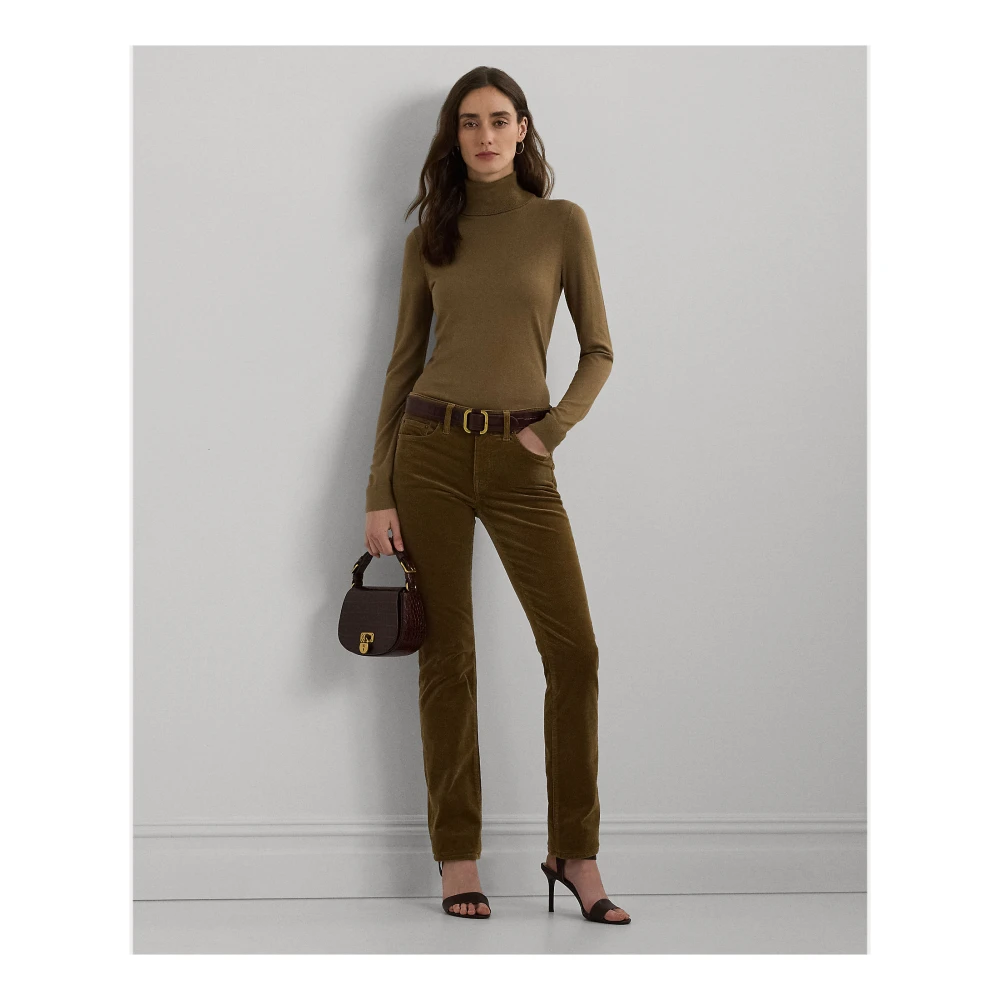 Ralph Lauren Zijdenmix Coltrui Brown Dames