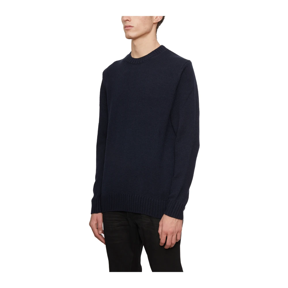 Paolo Pecora Ronde Hals Trui Blue Heren