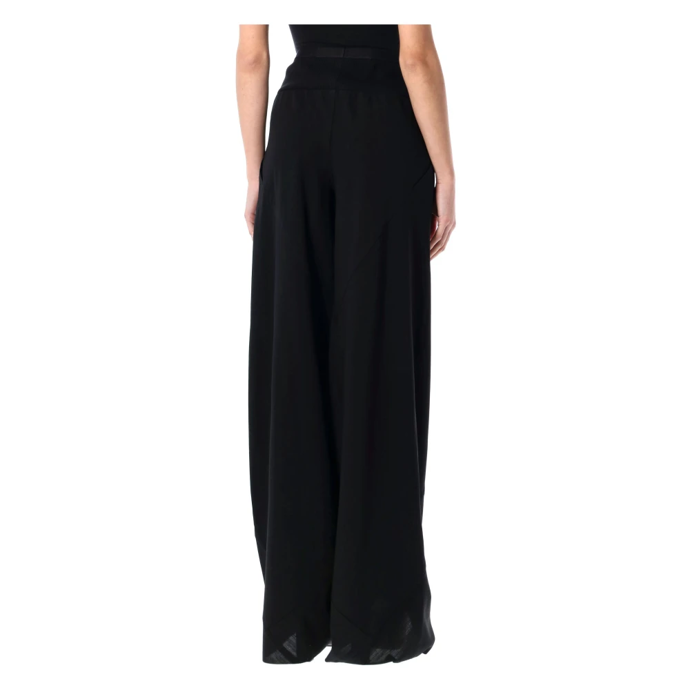 Rick Owens Zwarte wol Bias broek Black Dames