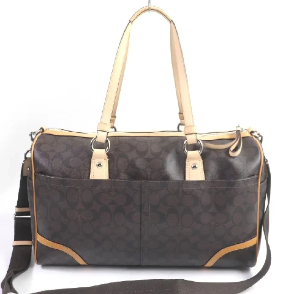 Coach Pre-owned Leather handbags Brown Dames