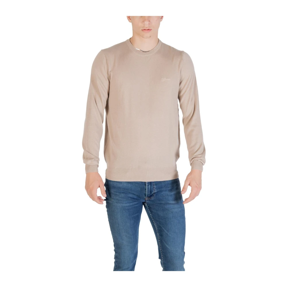 Guess Men's Beige Long Sleeve Knitwear