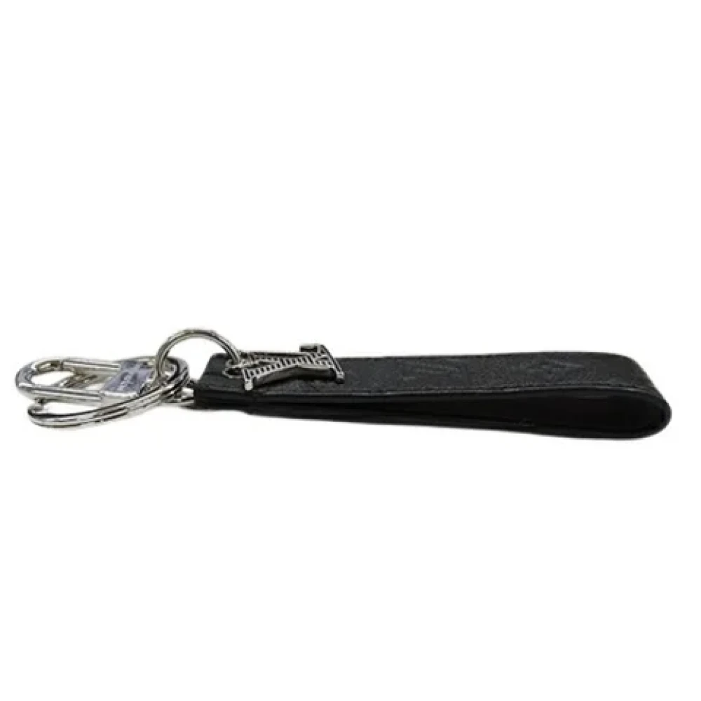 Louis Vuitton Vintage Pre-owned Leather key-holders Black Dames