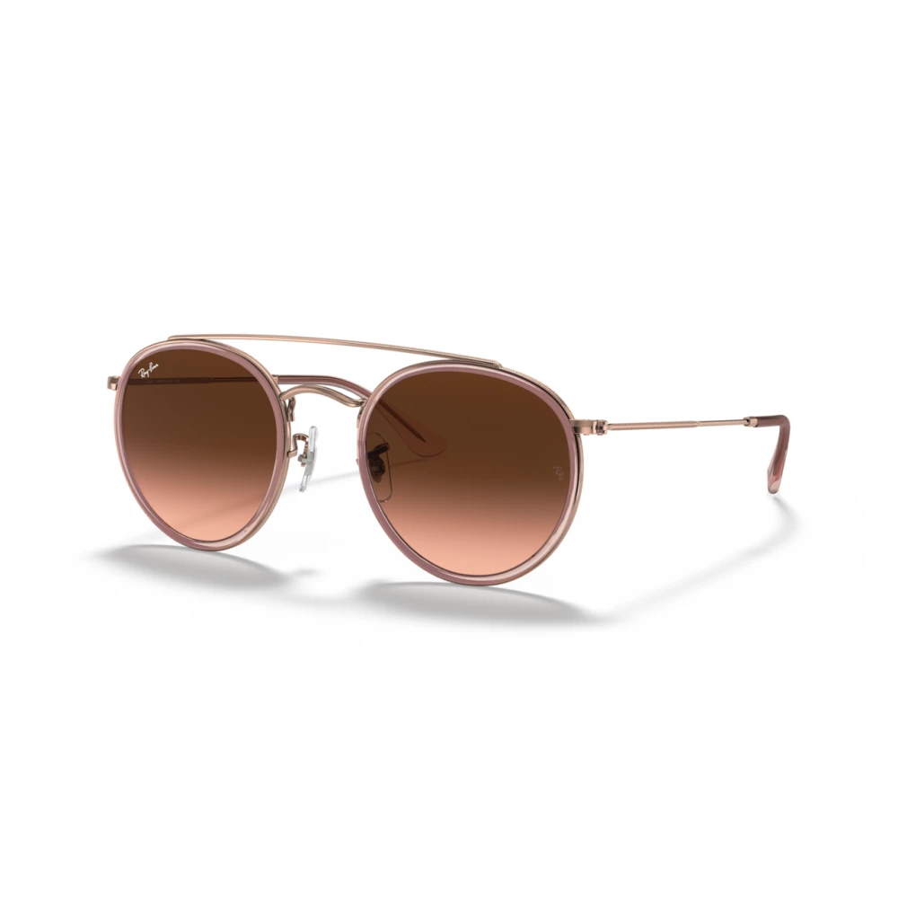 Ray-Ban Unisex Pink Sunglasses, 51 Mm, Rb3647n Round Double Bridge Sunglasses