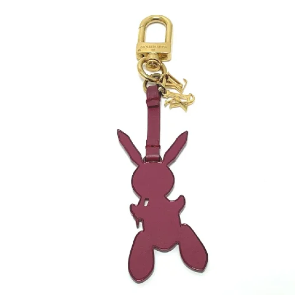 Louis Vuitton Vintage Pre-owned Leather key-holders Red Dames