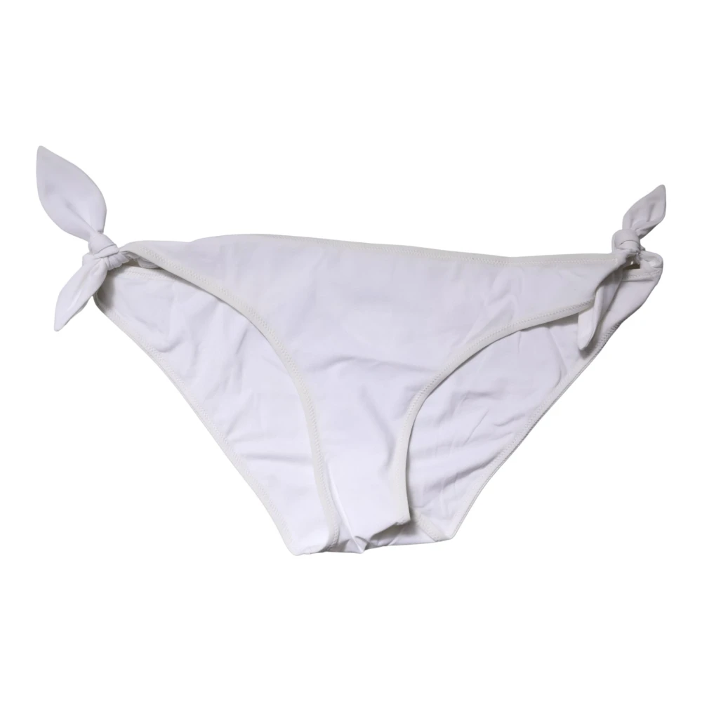 Dolce & Gabbana Women's White Tie Bikini Bottoms - Bikinis - One Size - Swimwear