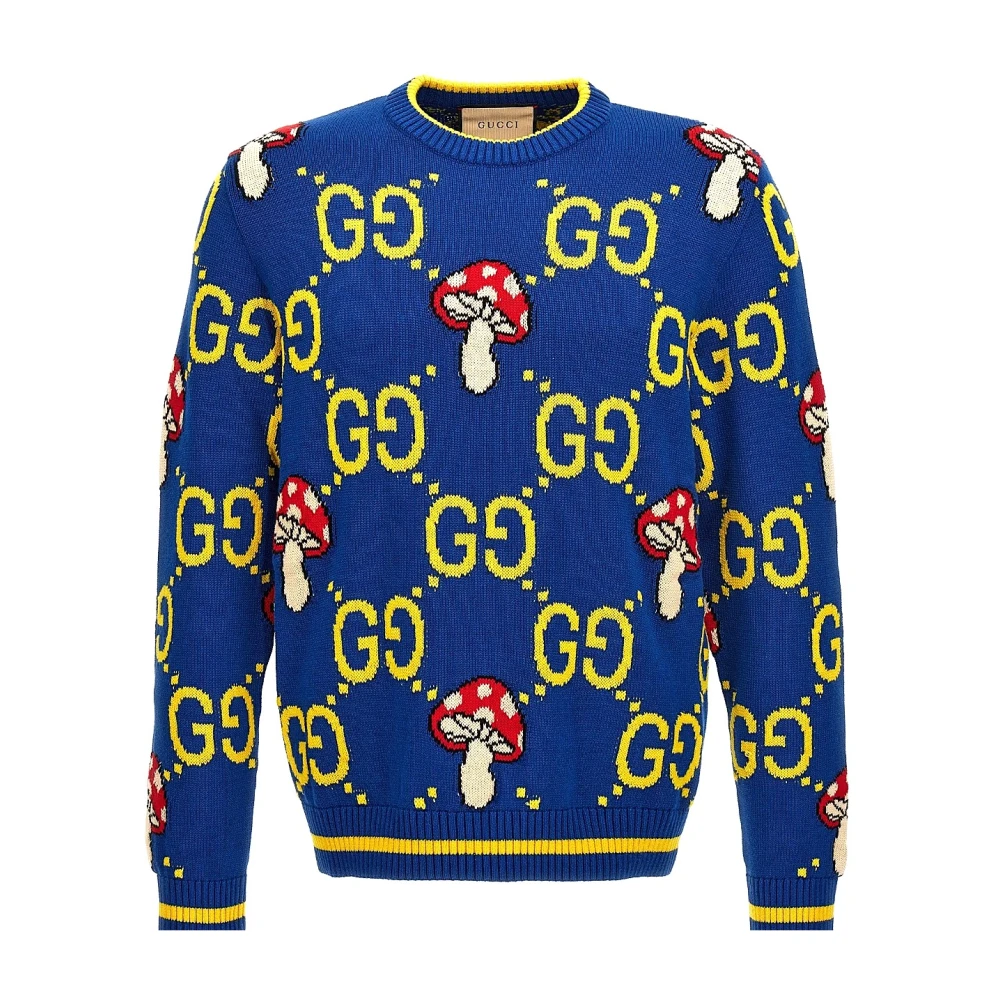 Gucci Stijlvolle Gebreide Top Blue Heren