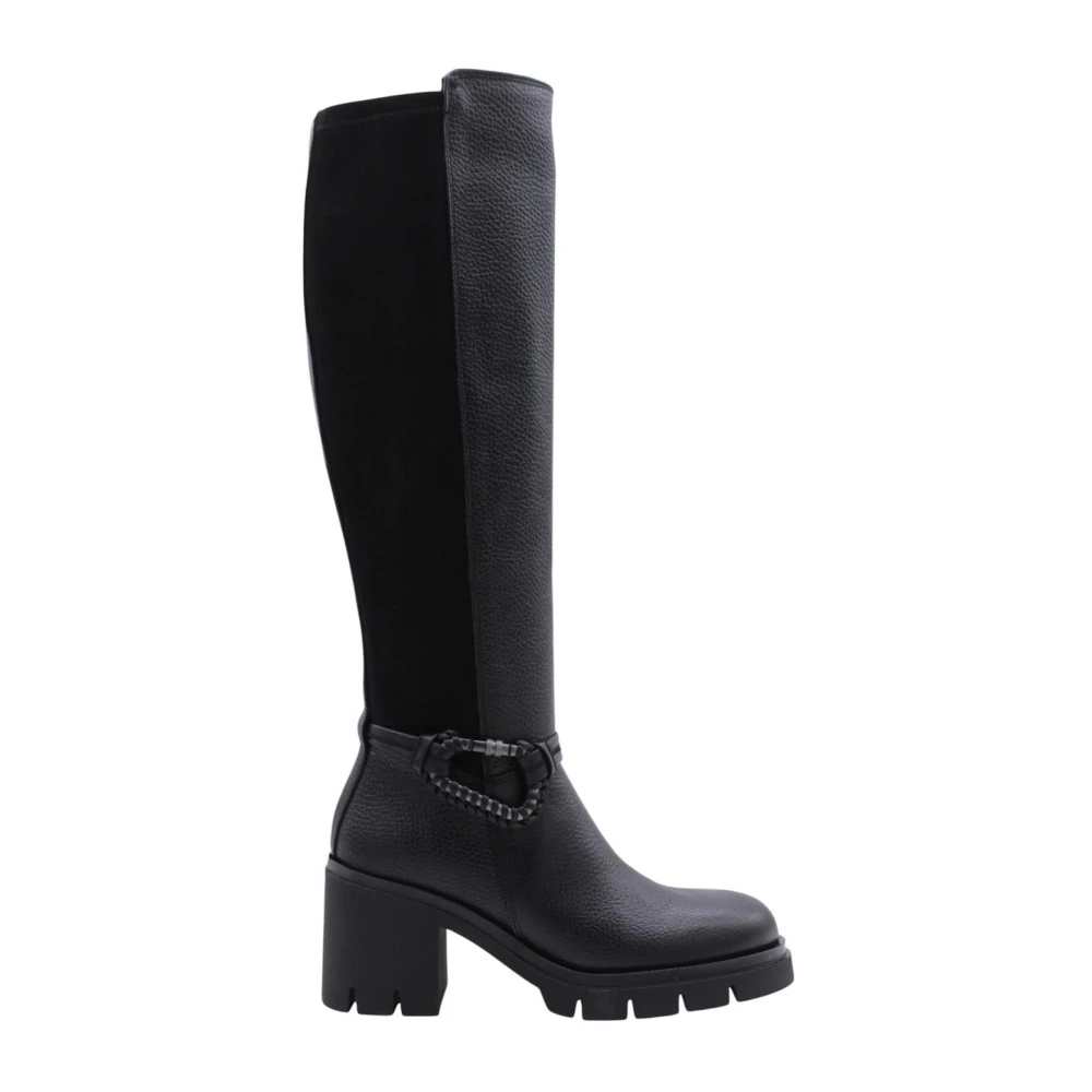 Hispanitas Black Heeled Boots, Female, 8 Uk, Stylish Cannock Ankle Boots