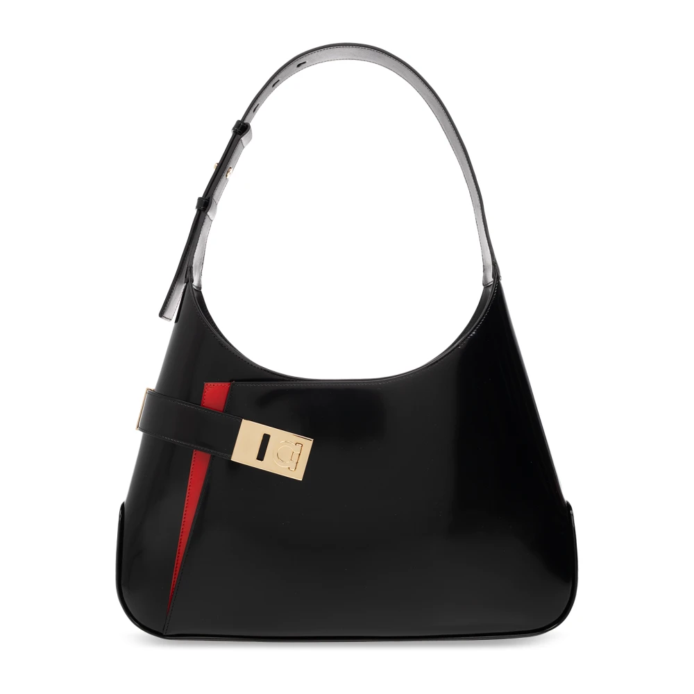 Ferragamo Women's Black Shoulder Bags, One Size, Arch Shoulder Bag