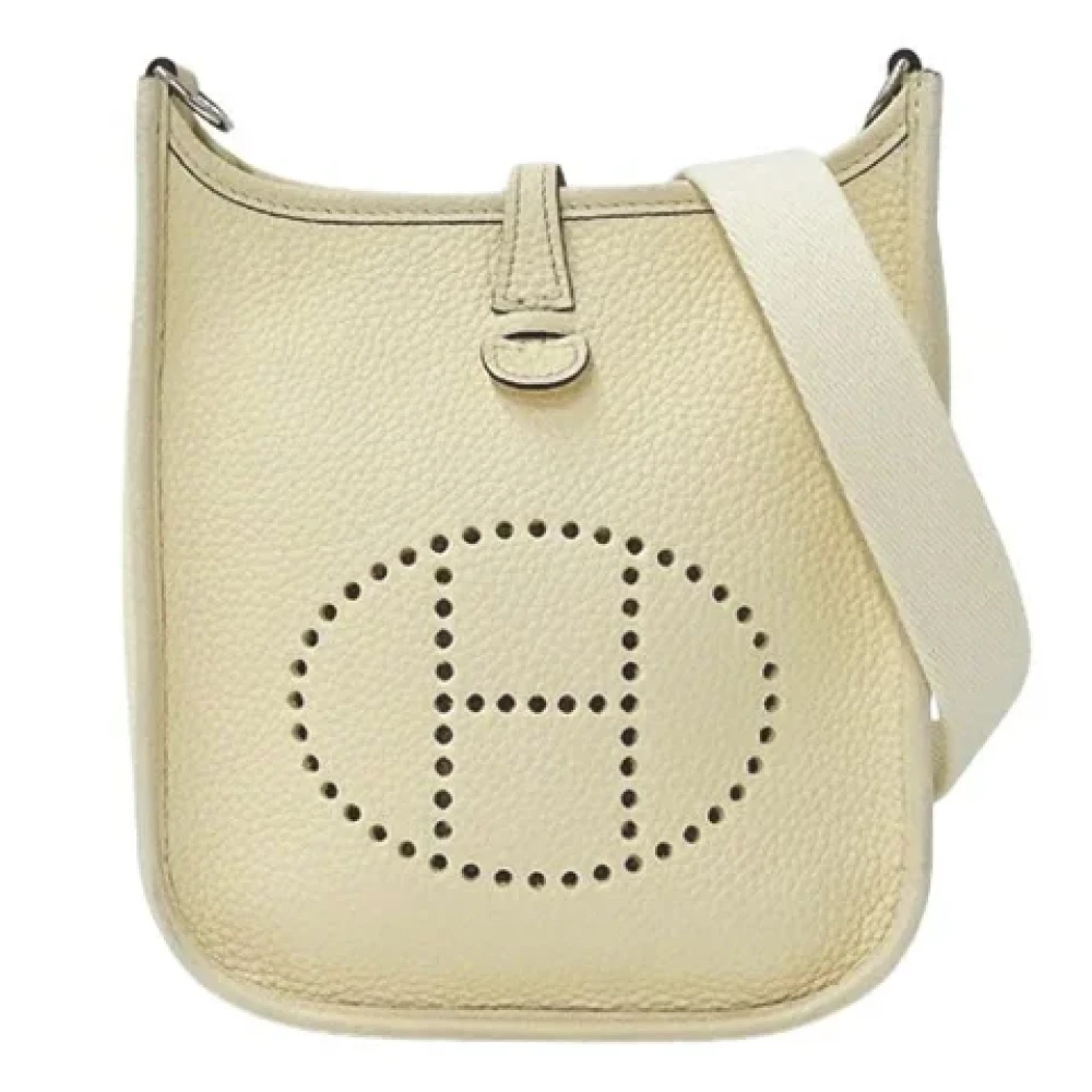Hermès Vintage Pre-owned Leather shoulder-bags Beige Dames