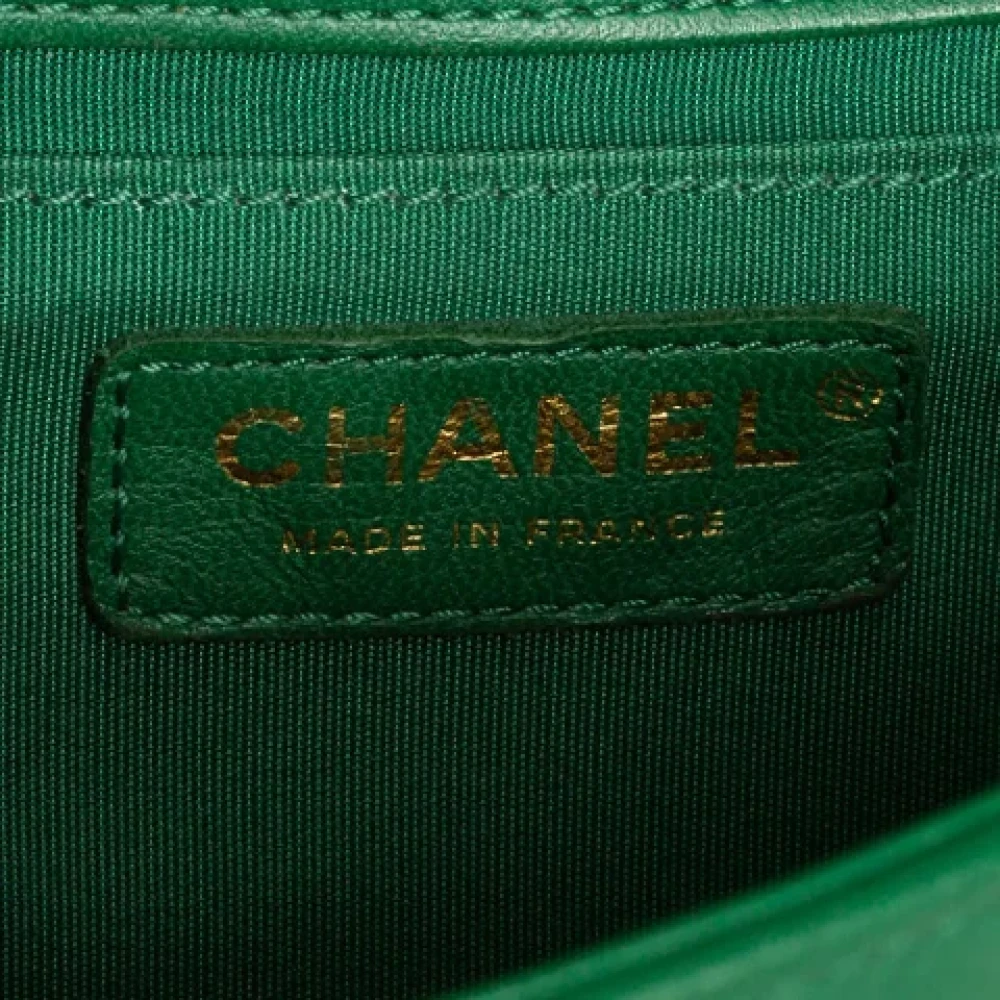 Chanel Vintage Pre-owned Leather chanel-bags Green Dames