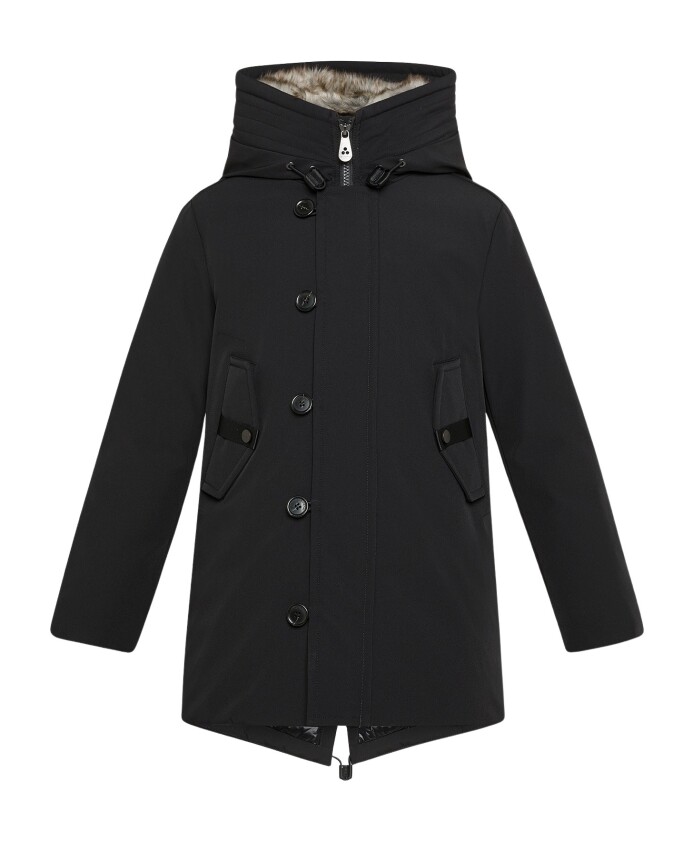 stretch-nylon-parka-met-warme-jersey