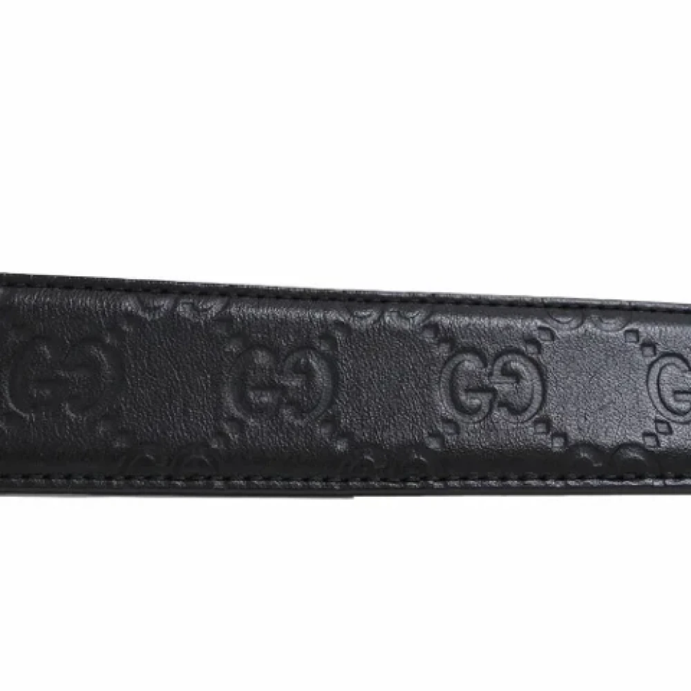Gucci Vintage Pre-owned Leather belts Black Heren