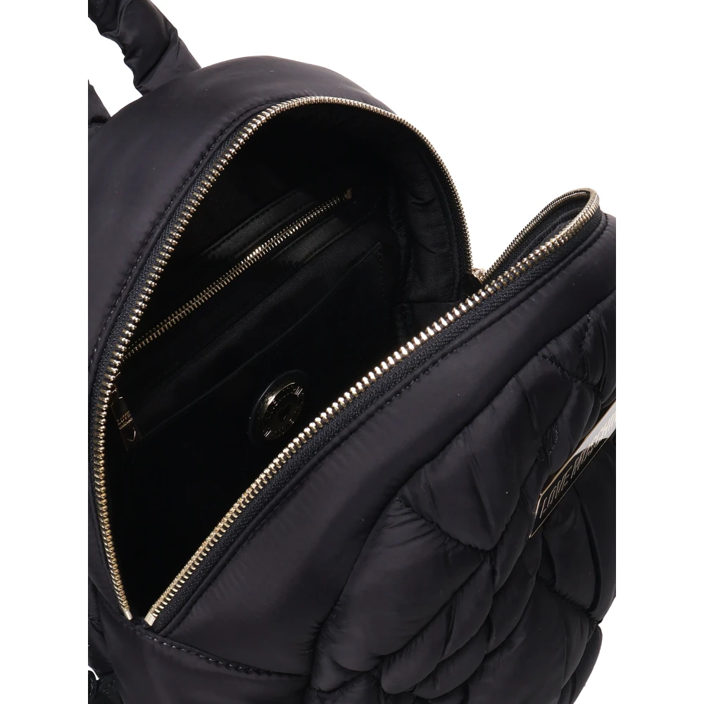 Love Moschino Gewatteerde Zwarte Rugzak met Verstelbare Banden Black Dames