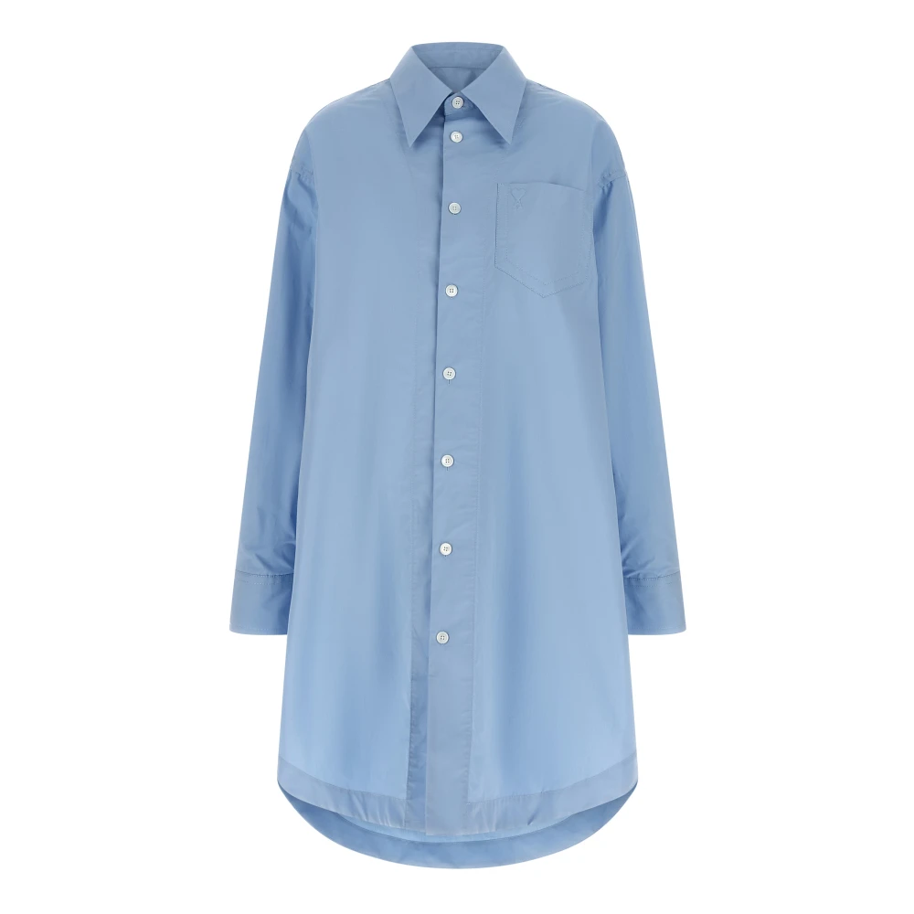 Ami Paris Women's Blue Ami De Coeur Shirt Dress - Shirt Dresses - Xs - Dresses