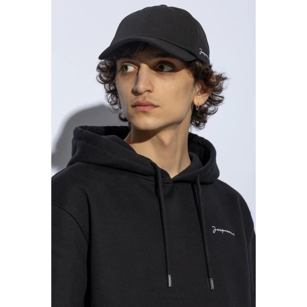 Jacquemus Baseballpet met logo Black Unisex