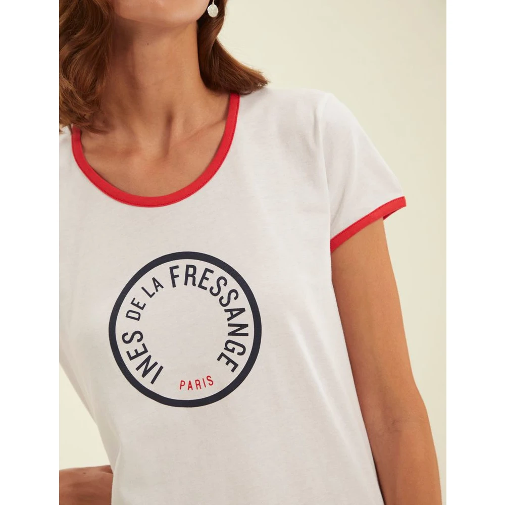 Ines De La Fressange Paris Priscilla wit katoenen T-shirt White Dames