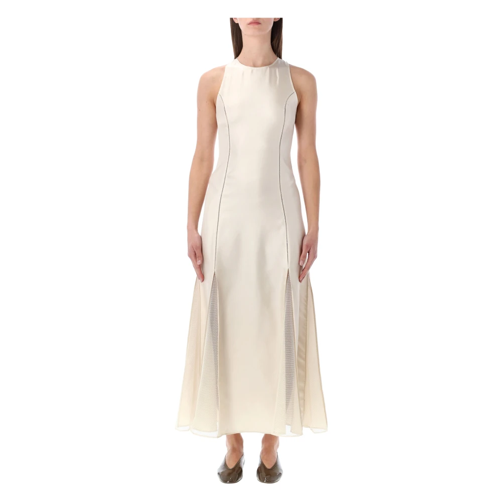 Loulou Studio Women's White Maxi Dresses, S, Iraka Long Dress