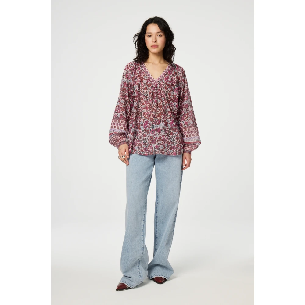 Fabienne Chapot Bloemen Lange Mouw Top Multicolor Dames