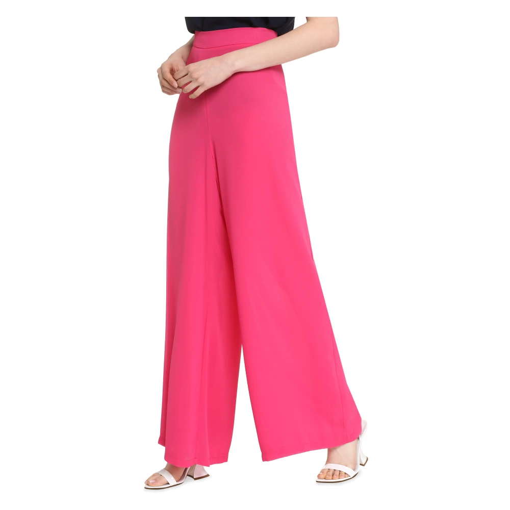 Clips Wijde broek met elastische taille Pink Dames