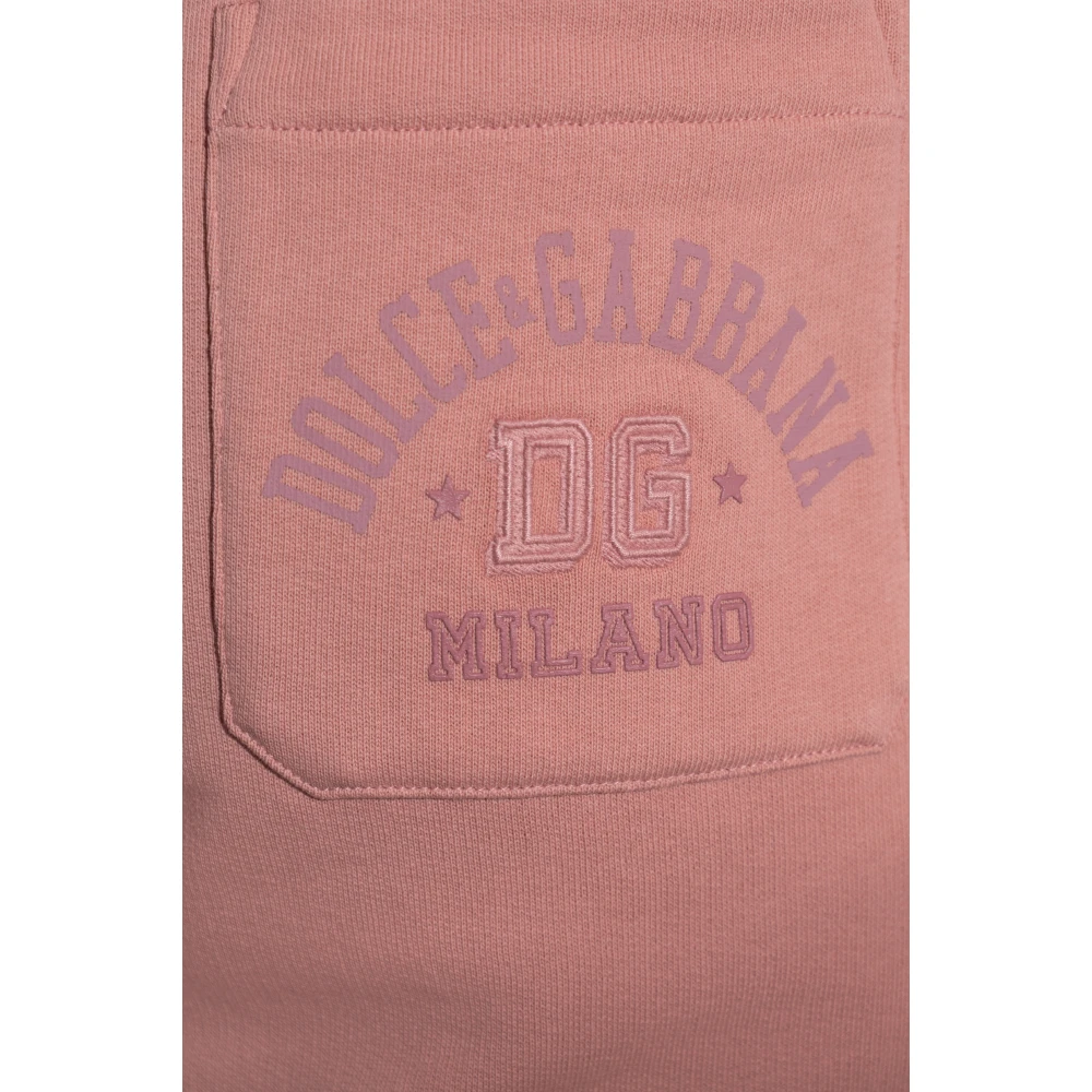 Dolce & Gabbana Sweatpants met logo Pink Dames