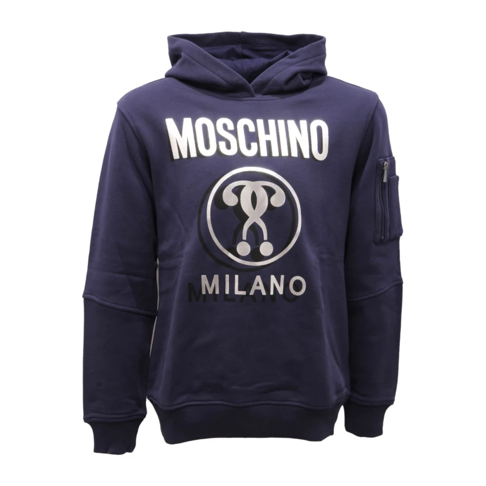 Moschino Boys Blue Kids Sweatshirts, 10 Y, Huf05f Sweatshirt