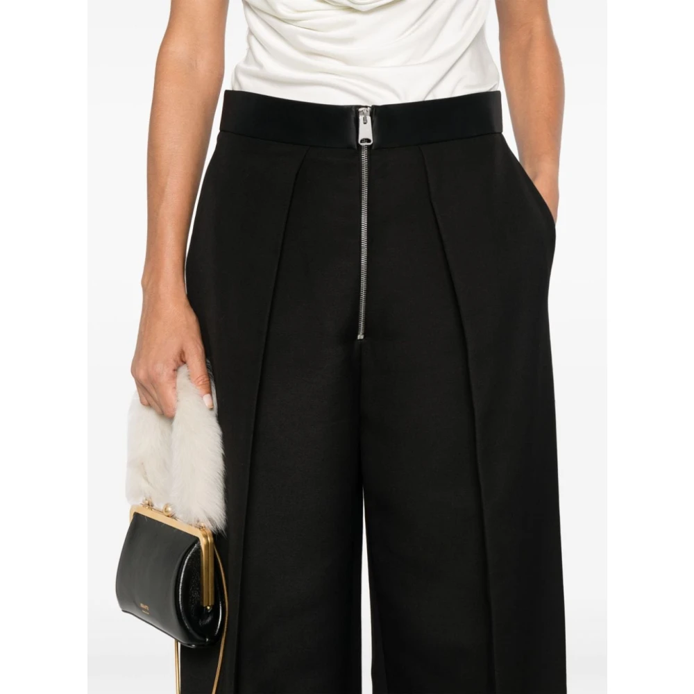 Khaite Zwarte Marine Pant Broek Black Dames