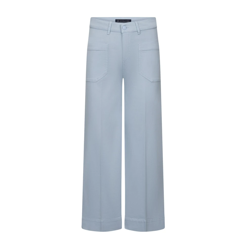 Raffaello Rossi Blue Wide Trousers - Female - Wide Trousers - Xl - Trousers