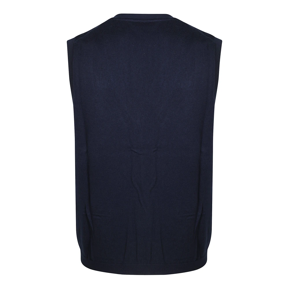 Sun68 Solide Vest Blue Heren