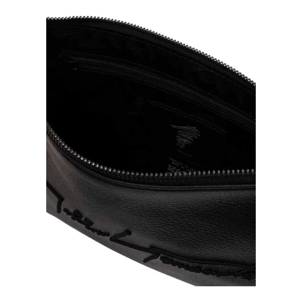 Yohji Yamamoto Schoudertas met logo Black Heren