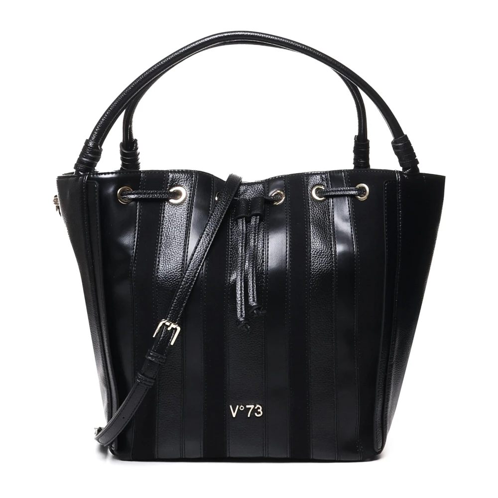 V73 Zwarte Tote Tas met Magnetische Sluiting Black Dames