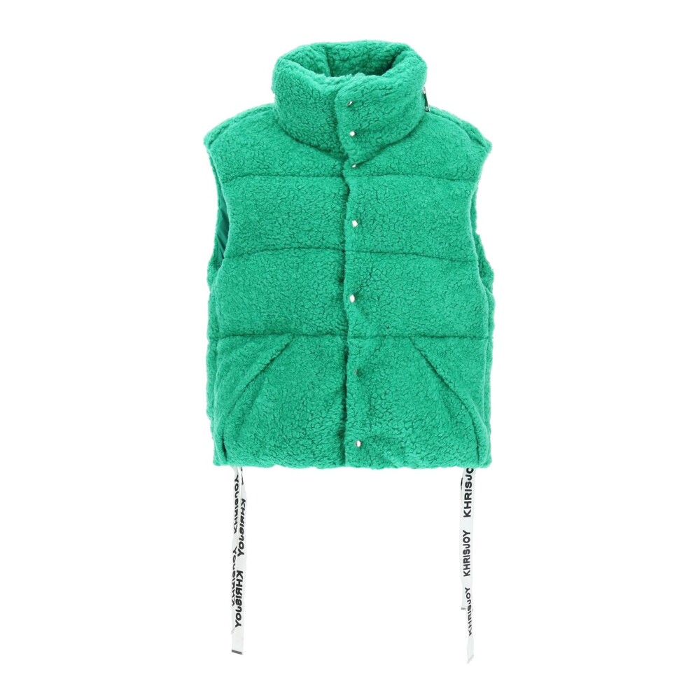 Fleece vest met online capuchon dames