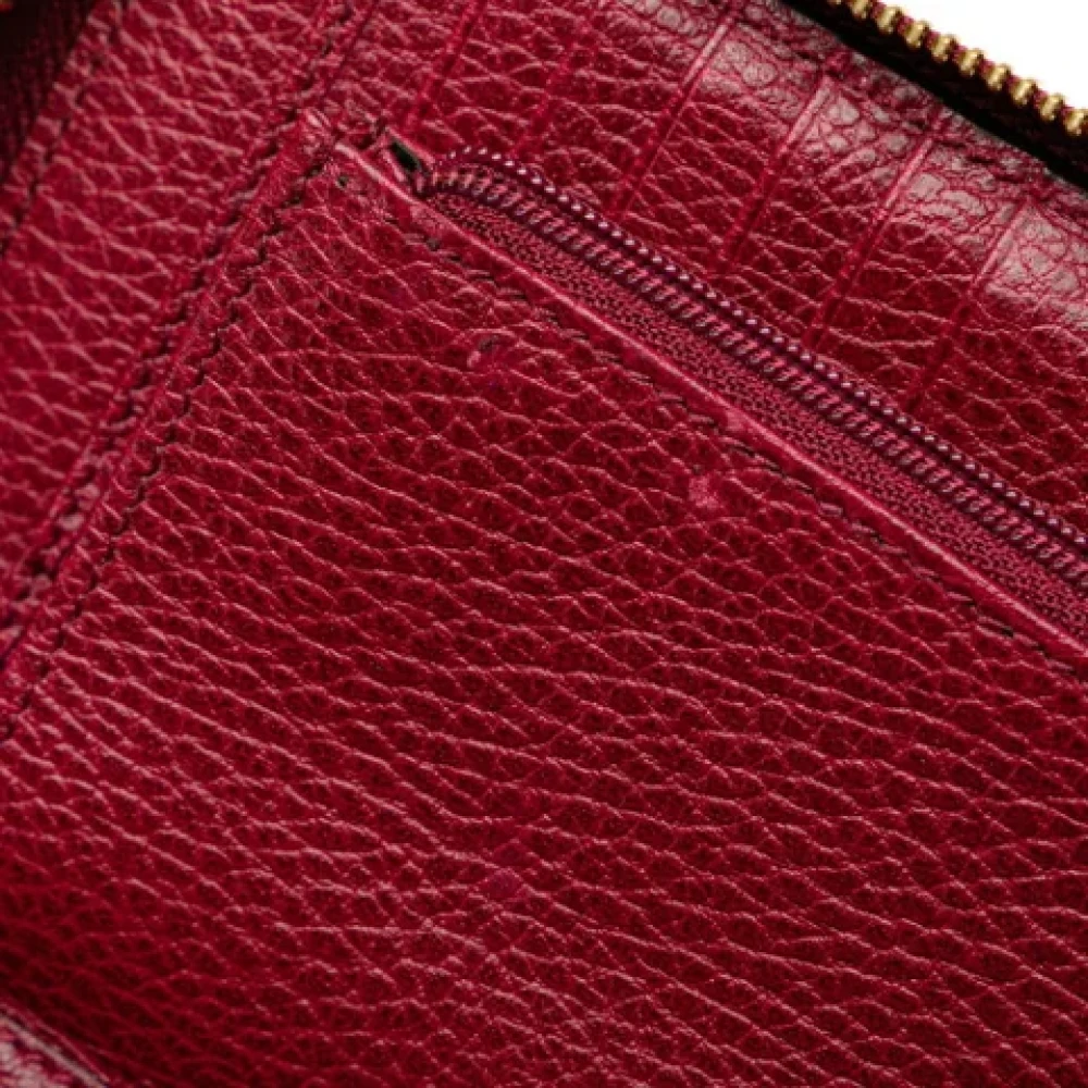 Gucci Vintage Pre-owned Leather wallets Red Dames