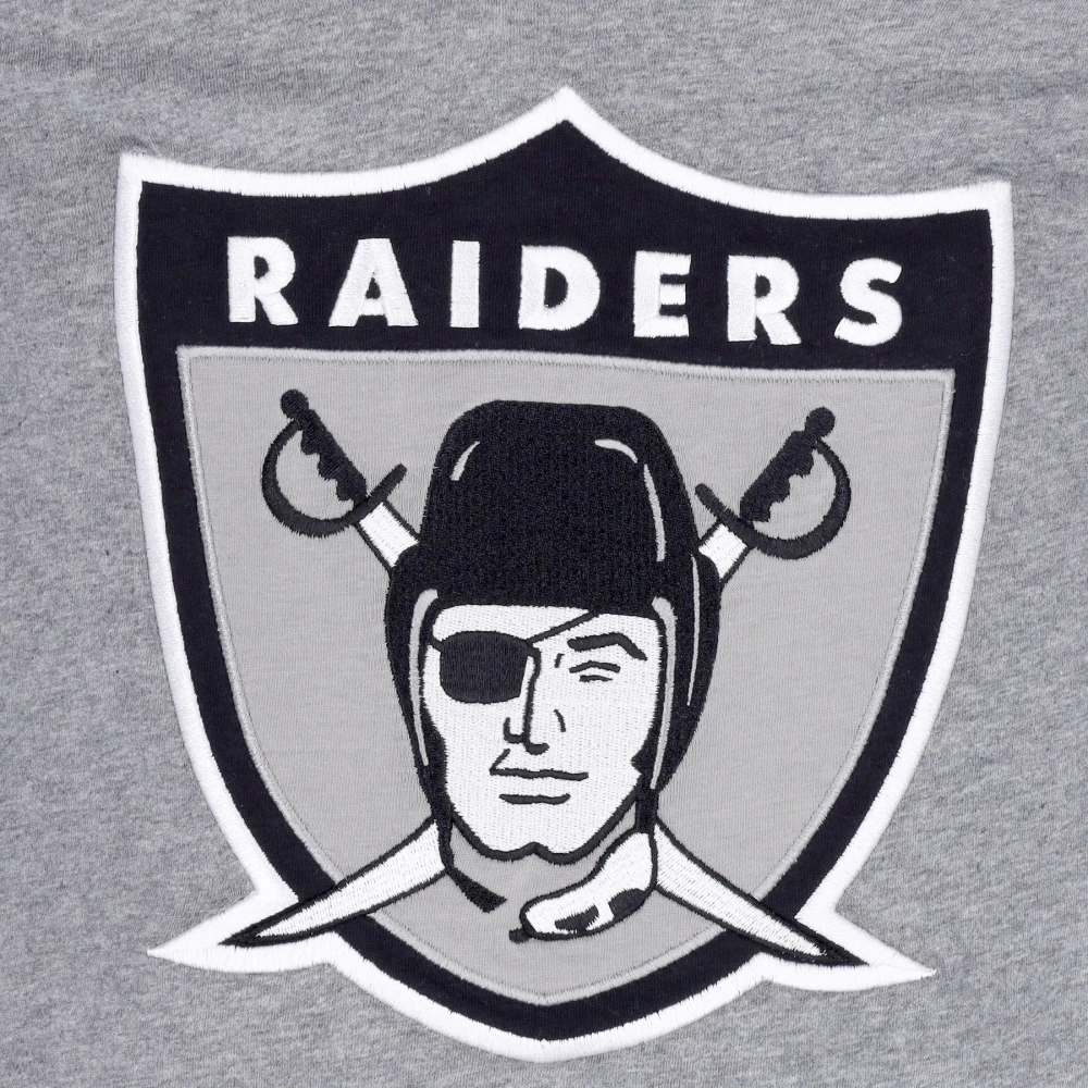 Mitchell & Ness Oakland Raiders Kleurblokkerend T-shirt Gray Heren
