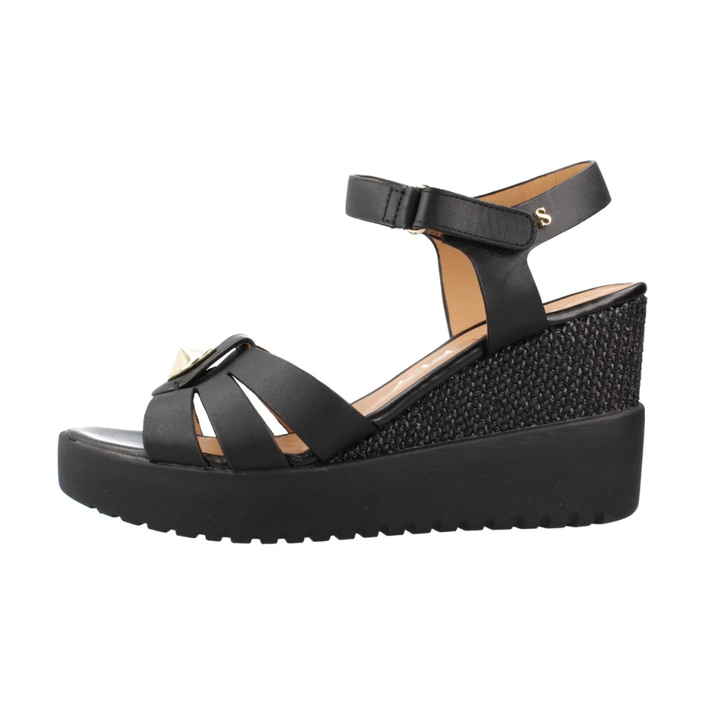 Stonefly Donna Nero - Ely 22 Wedge Sandal - Shoes - 39 Eu