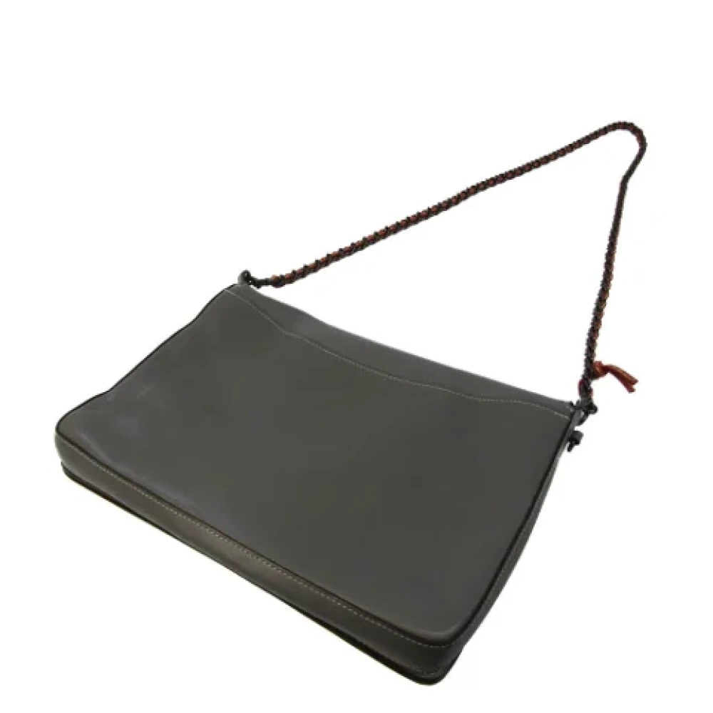 Coach Pre-owned Leather shoulder-bags Gray Dames